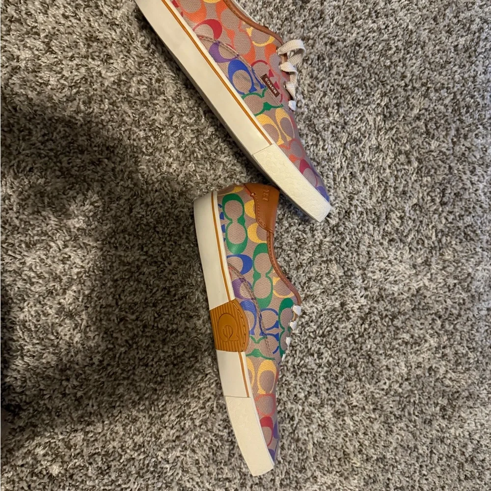 Coach mens Multicolor Sneakers - Picture 2 of 3